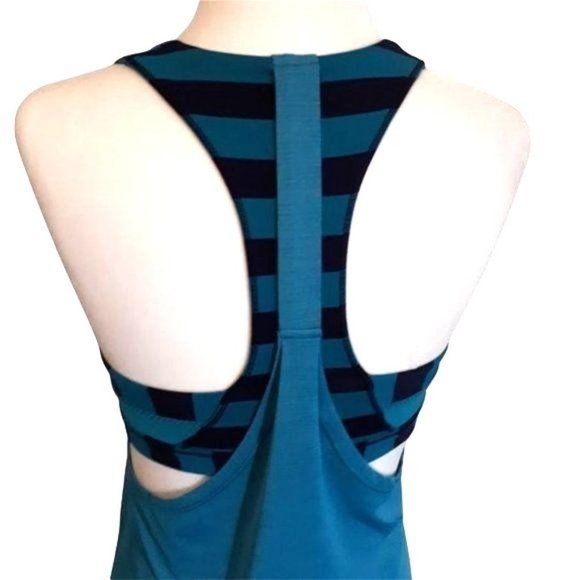 Lululemon 2-In-Run Tank Surge Micro Macro Stripe Size 4 (W1E15S) - Picture 7 of 9
